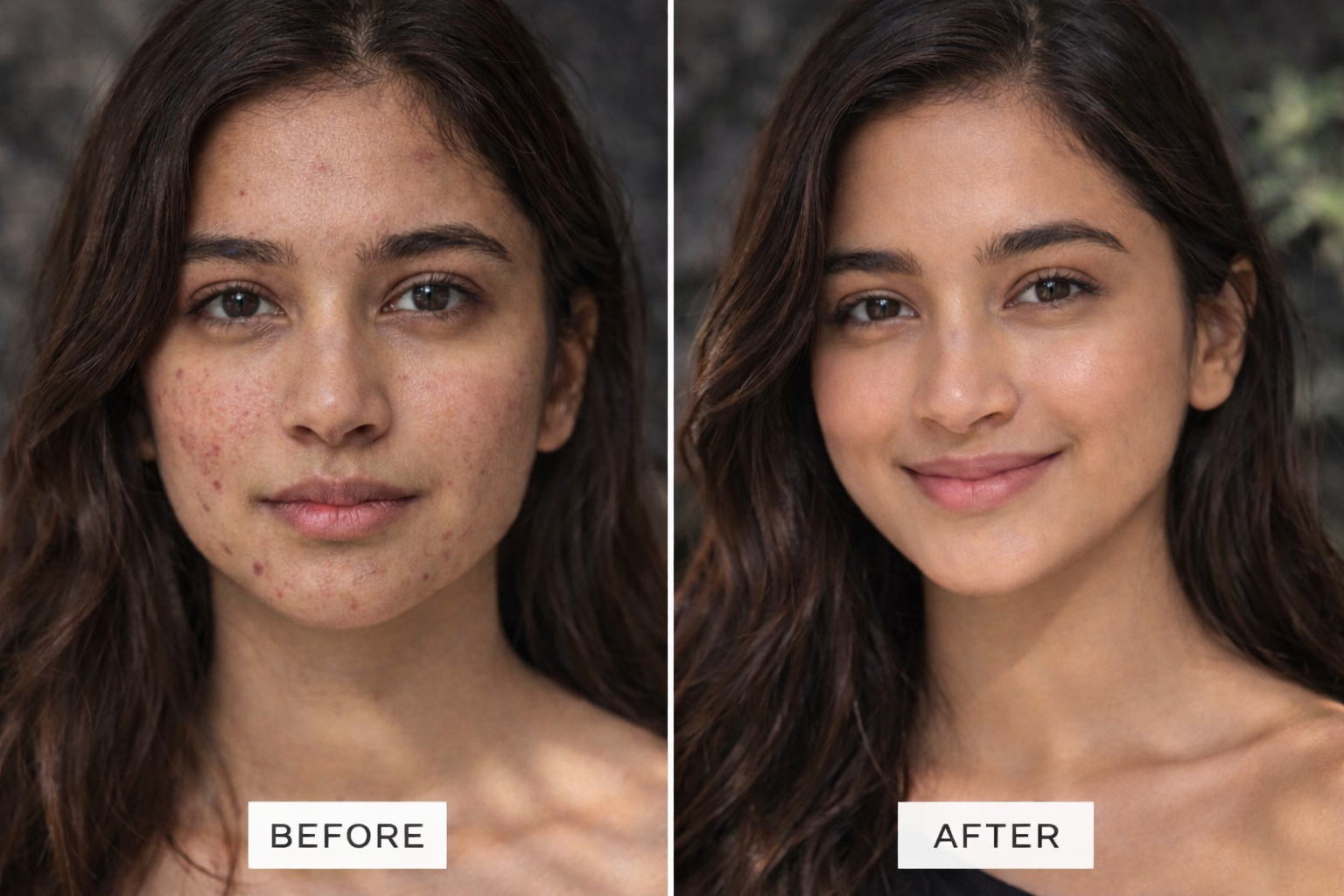 Glowstiq Charcoal Face wash - before and after Glowstiq Charcoal Face wash - before and after